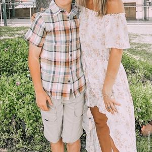 Floral high low dress